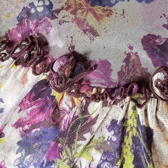 Jean Paul Gaultier Vintage 1998 Frida Kahlo Mesh Midi Dress RARE - Picture 7 of 15